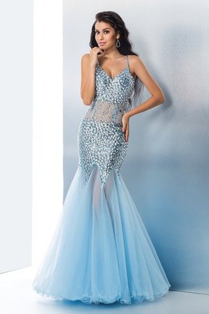 Vestido de Fiesta de Corte Sirena en Organza de con Lentejuelas de Sin mangas - Foto 1