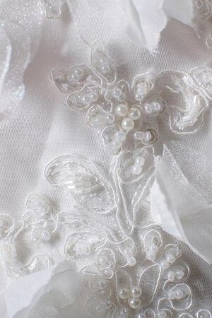 Robe de mariée de lotus textile en tulle avec perle bretelles spaghetti de mode de bal - Photo 3