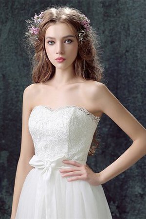 Moderno Vestido de Novia de Corte Recto en Tul de De moda - Foto 5