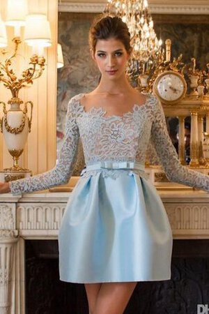 Robe fête de la rentrée chic ruché en tulle col u profond avec zip - Photo 1