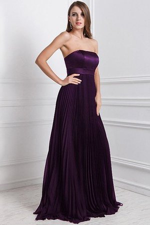 Robe demoiselle d'honneur en chiffon fermeutre eclair de lotus de bustier ligne a - Photo 14