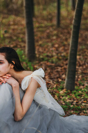 Abito da sposa cuore favola a-line all aperto alla moda in tulle - Foto 4