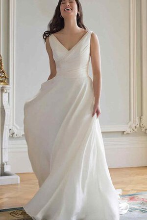 Abito da Sposa A-Line A Terra stravagante tradizionale in Chiffon medievale - Foto 1