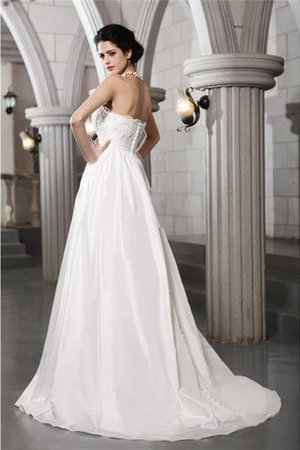 Robe de mariée facile avec zip de bustier appliques textile taffetas - Photo 2