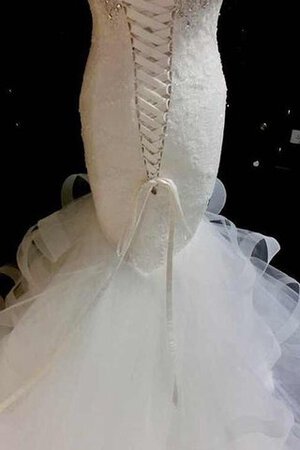 Abito da Sposa Cuore Sirena con Perline lusso Romantico in Chiffon - Foto 3