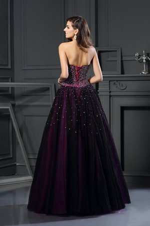 Robe de quinceanera longue avec lacets de col en cœur de mode de bal jusqu'au sol - Photo 2