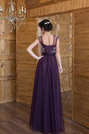 Robe de bal distinguee romantique avec manche épeules enveloppants cordon avec manche courte - Photo 2