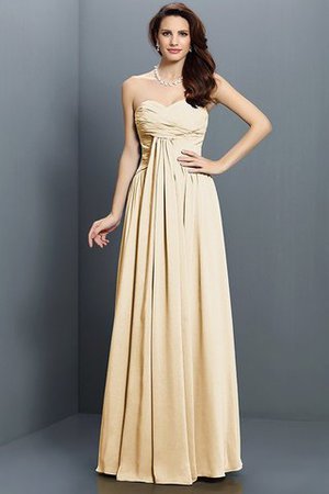 Robe demoiselle d'honneur longue de princesse jusqu'au sol fermeutre eclair en satin - Photo 6