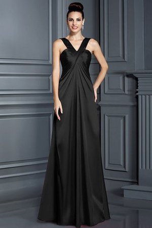 Robe demoiselle d'honneur longue avec zip avec sans manches de princesse ligne a - Photo 3