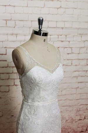 Robe de mariée officiel vintage avec zip manche nulle de sirène - Photo 3