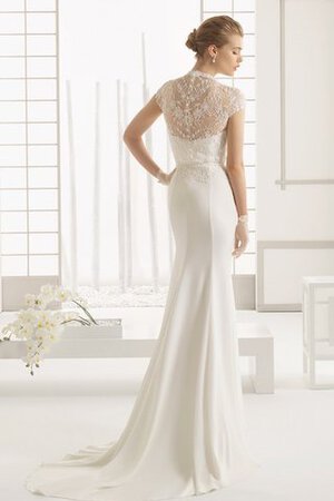 Robe de mariée sexy classique avec nœud gaine avec chiffon - Photo 3