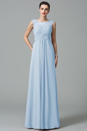 Robe demoiselle d'honneur longue jusqu'au sol de princesse avec chiffon ruché - Photo 17