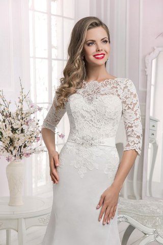 Robe de mariée vintage longue facile boutonné avec lacets - Photo 2