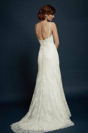 Plissiertes Ärmelloses informelles luxus Brautkleid mit Rüschen mit Bordüre - Bild 3