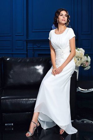 Prinzessin Normale Taille Rocklänge-asymmetrisches Wadenlanges Brautmutterkleid aus Chiffon - Bild 6