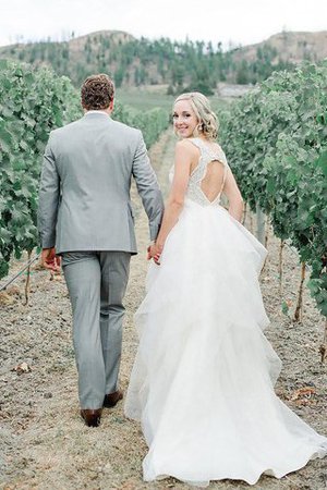 Abito da Sposa Senza Maniche Medievale Largo Bretelle in Tulle Principessa - Foto 2