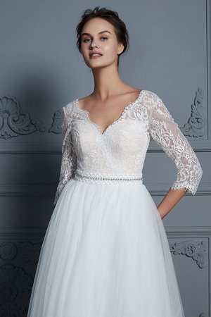 Abito da sposa moda lunghi a-line all aperto cerniera a terra - Foto 7