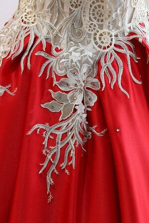 Vestido de Novia de Corte princesa de Honorable de Encaje Adorno de Escote sin tirantes - Foto 8