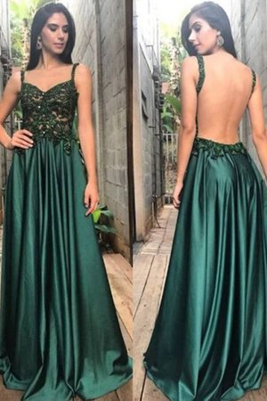 Fantastisch Normale Taille Bodenlanges Ballkleid mit Applike mit Offenen Rücken - Bild 1