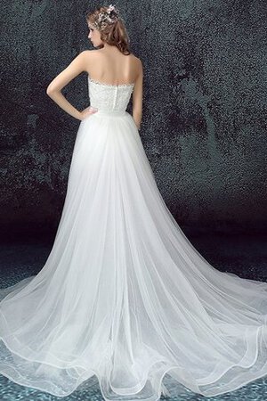 Moderno Vestido de Novia de Corte Recto en Tul de De moda - Foto 3