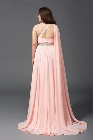 Robe de bal officiel avec chiffon avec sans manches lache avec zip - Photo 2