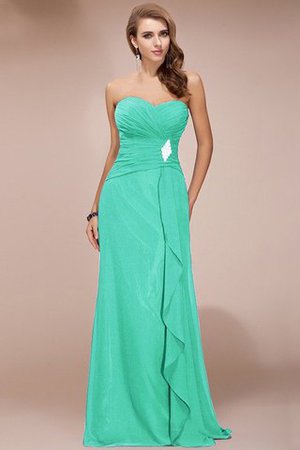 Robe demoiselle d'honneur longue avec perle en chiffon collant de lotus - Photo 14