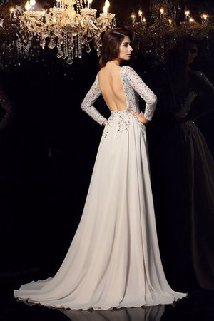 Vestido de Noche de Corte princesa de Abalorio de Largo de Imperio Cintura - Foto 2