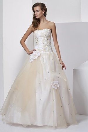 Vestido de Quinceañeras de Corte Evasé de Imperio Cintura de Sin mangas de Largo - Foto 1