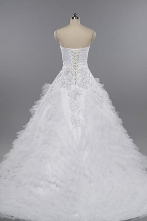 Vestido de Novia de Corte-A de con Lentejuelas de Abalorio de Manga de Campana de Largo - Foto 4