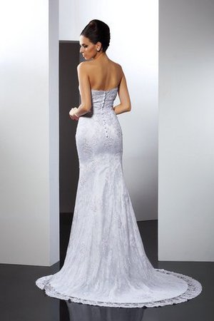 Robe de mariée longue classique luxueux avec sans manches avec décoration dentelle - Photo 4