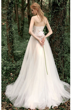 Abito da sposa cuore a-line a terra all aperto fantastico naturale - Foto 5