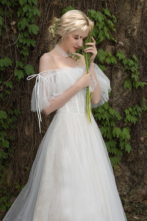 Vestido de Novia en Satén de Encantador de Fuera de casa de Natural - Foto 5