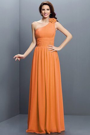 Robe demoiselle d'honneur longue en chiffon au drapée jusqu'au sol fermeutre eclair - Photo 20