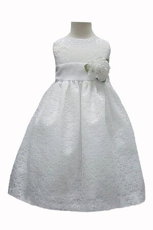 Robe de cortège enfant avec manche épeules enveloppants ligne a avec fleurs - Photo 1