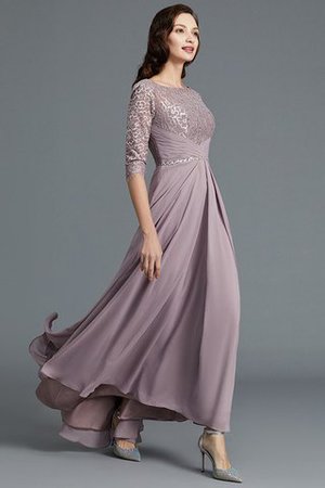 Abito mamma Sposa Asimmetrico in Chiffon Senza Maniche Principessa A-Line - Foto 4