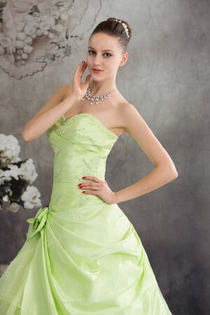 Pick up Duchesse-Linie Paillettenbesetztes Quinceanera Kleid mit Herz-Ausschnitt mit Blume - Bild 8