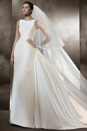 Robe de mariée belle jusqu'au sol de col bateau grandiose romantique - Photo 3