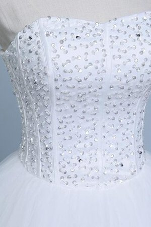 Organza Tüll Spitze Brautkleid mit Rücken Schnürung mit Bordüre - Bild 4