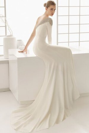 Abito da Sposa a Sala con Perline in Raso Tubino sexy Elegante - Foto 2