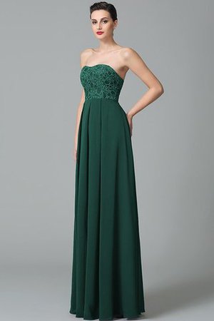 Ärmelloses Herz-Ausschnitt Prinzessin Chiffon Reißverschluss Brautjungfernkleid - Bild 9