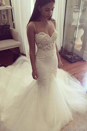 Vestido de Novia en Tul de Escote de Tirantes Espaguetis de Sin mangas - Foto 1