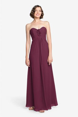 Robe demoiselle d'honneur ruché avec chiffon de bustier longueru au niveau de sol - Photo 10