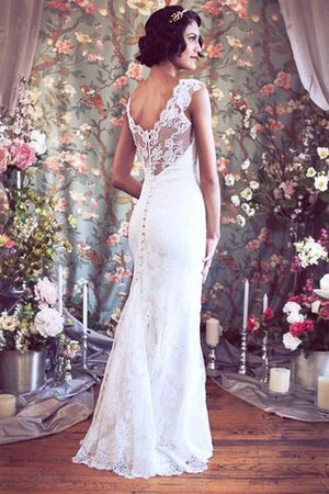 Robe de mariée sexy chic plissé avec manche épeules enveloppants avec bouton - Photo 4