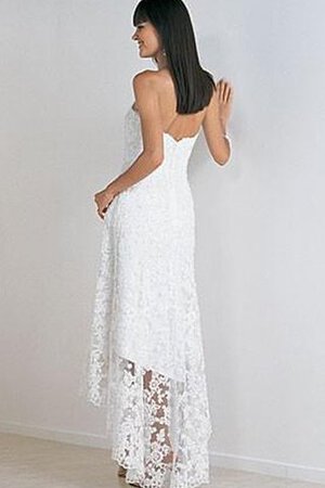 Robe de mariée luxueux décontracté de bustier haut bas avec chiffon - Photo 2