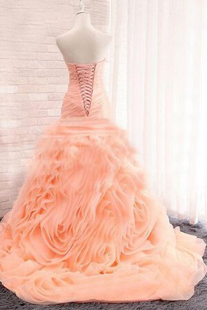 Vestido de Novia de Corte Sirena de Hasta la Tibia de Encaje Adorno de Cintura Baja - Foto 2