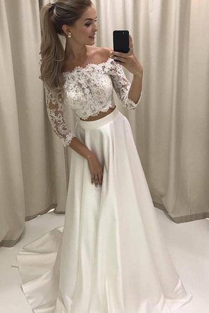 Vestido de Novia de Corte princesa de Cremallera de Linda de 2 piezas - Foto 2