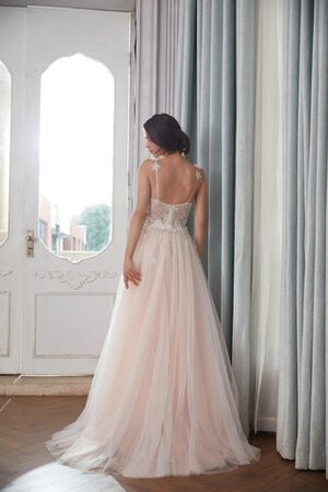 Robe de mariée passionnant ligne a en satin extensible longue naturel - Photo 2