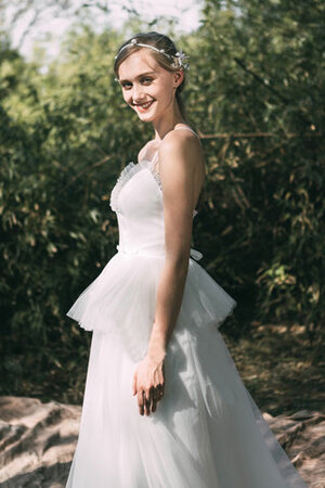 Abito da sposa principessa in tulle favoloso con increspature meravigliosa moderno - Foto 5