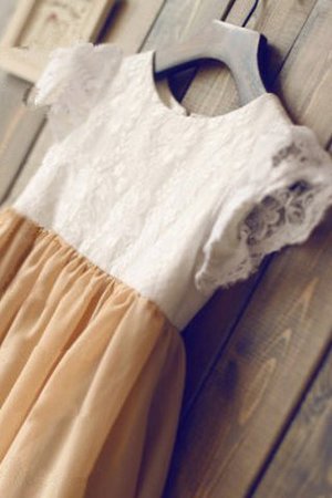 Robe de cortège enfant longue avec chiffon ligne a jusqu'au sol de princesse - Photo 3