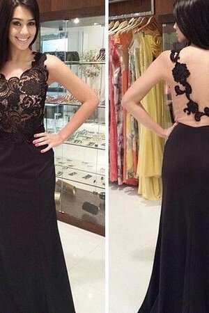 Robe de soirée sexy collant d'épaule asymétrique appliques manche nulle - Photo 2